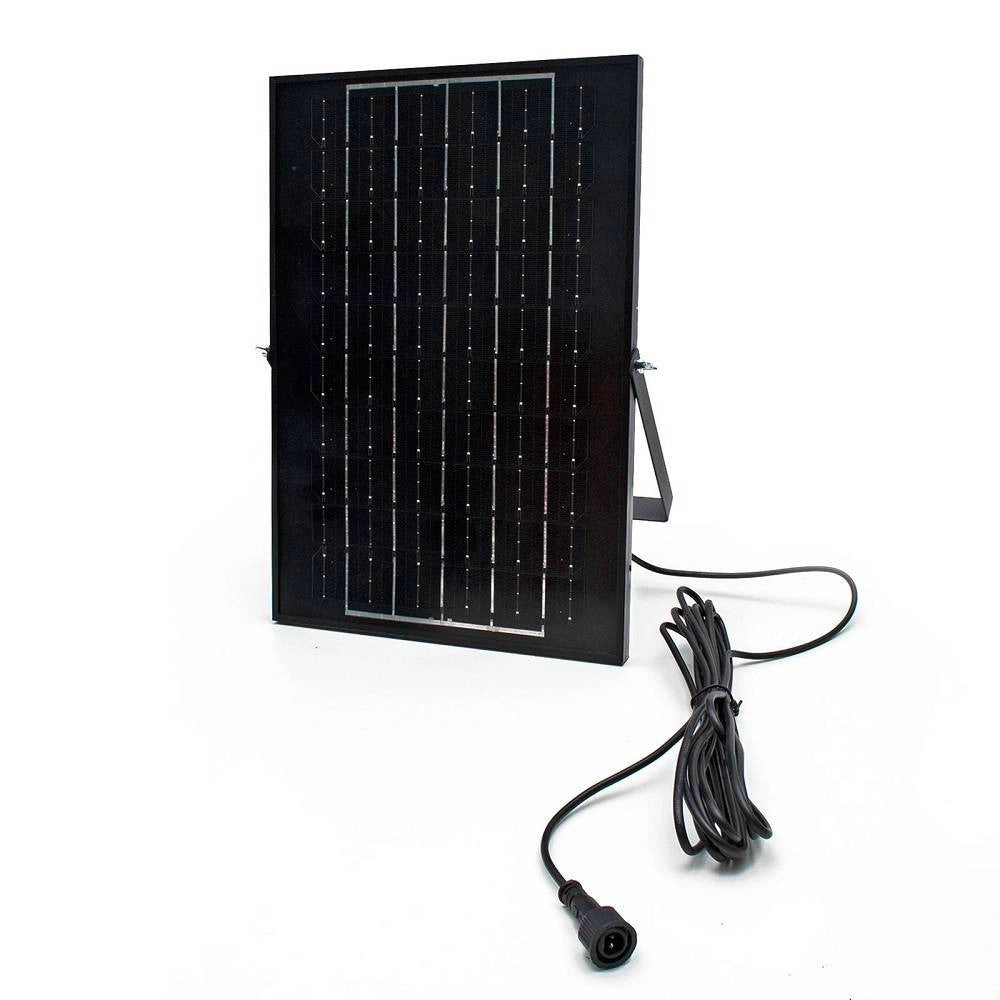 Trade Shop - Faro Solare Led 120 W Ip65 Sensore Crepuscolare Faretto Dimmerabile Telecomando -
