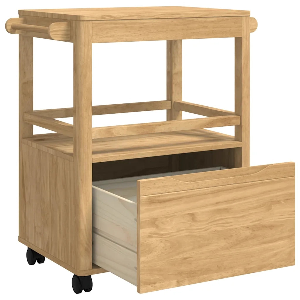 Carrello da Cucina FLORO Marrone cerato 72,5 x 45 x 80 cm