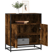 Credenza Rovere Fumo 68x35x76 cm in Legno Multistrato 849001
