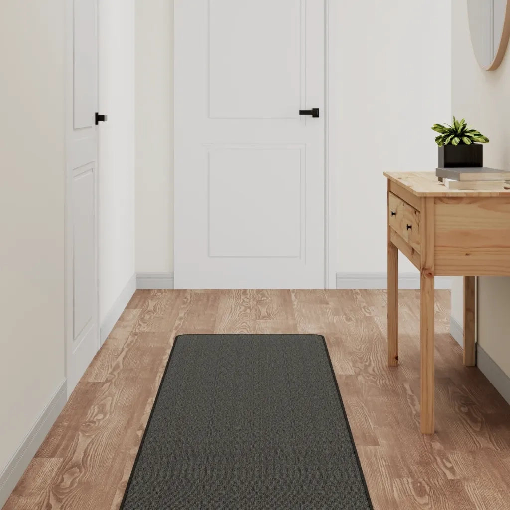 Tappeto del soggiorno | Tappeto Corsia Aspetto Sisal Antracite 50x200 cm