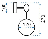 Lampada Da Parete Black APP750-1W