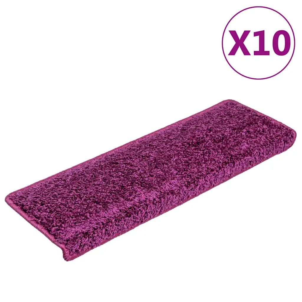 Tappetini per Scale 10 pz 65x25 cm Viola cod mxl 67238