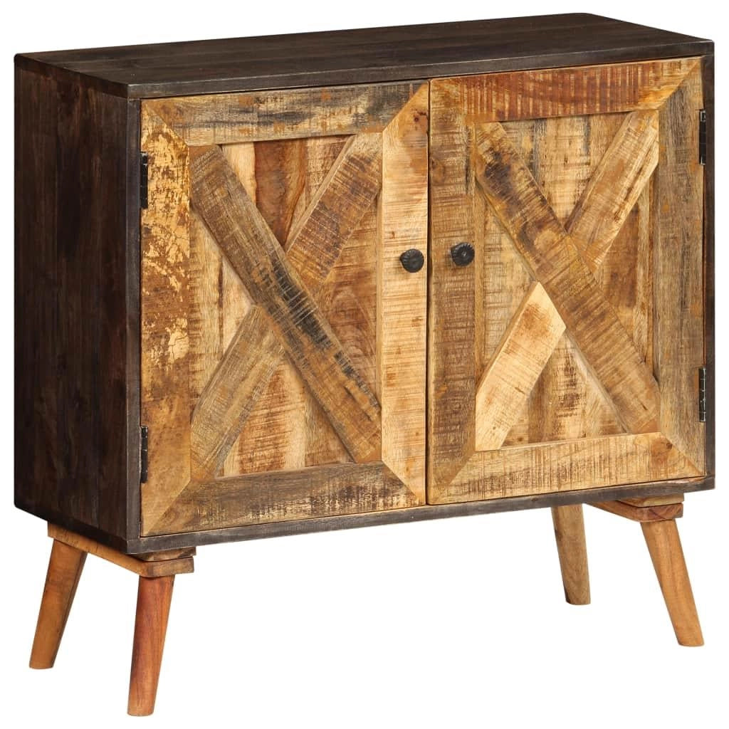 Buffet credenza mobiletto consolle mobile contenitore legno massello di mango 85 cm 4402276