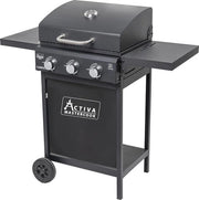 Barbecue a gas con 3 bracieri e griglia in acciaio inox – 8,1 kW