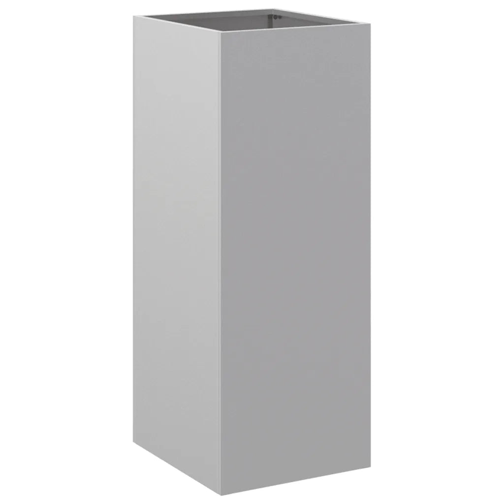Fioriera Argento 32x29x75 cm in Acciaio Zincato