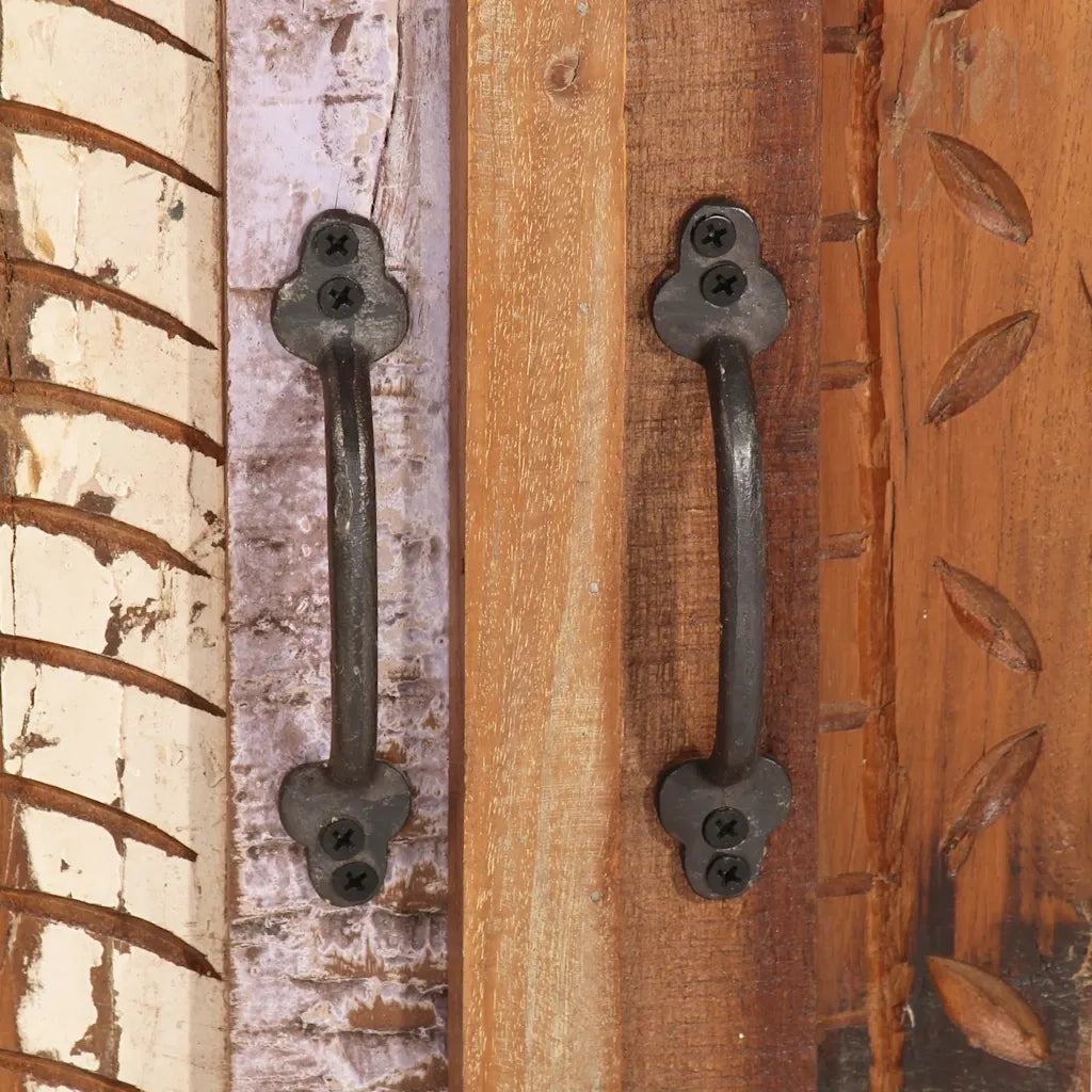 Set Mobili da Bagno 4 pz in Legno Massello di Recupero
