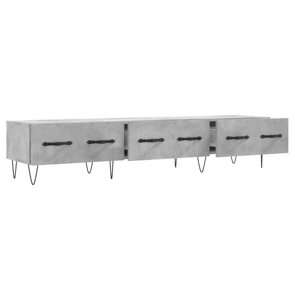 Mobile Porta TV Grigio Cemento 150x36x30 cm Legno Multistrato 829152