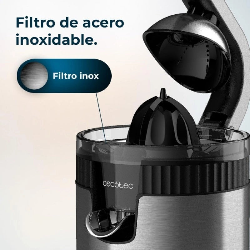 CECOTEC 03363 - Spremiagrumi manuale Xqueeze RetroJuice 600 Steel