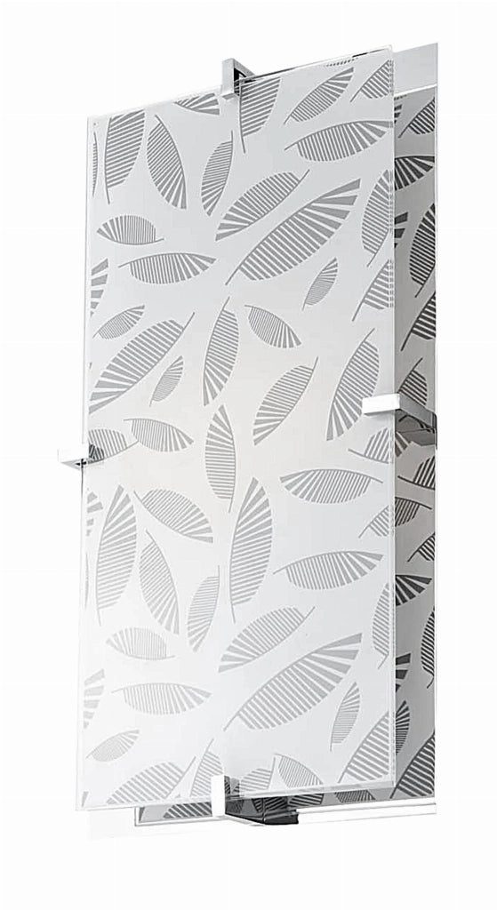 Plafoniera Candellux Fikus vetro 2xE27 40cm cromata
