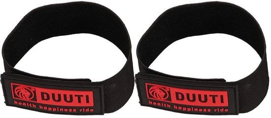 Set di cinture elastiche per bicicletta da 2 pezzi - Protezione contro la catena - Accessorio bicicletta - Accessorio equitazione - Compatta e portatile - Cinture per bicicletta