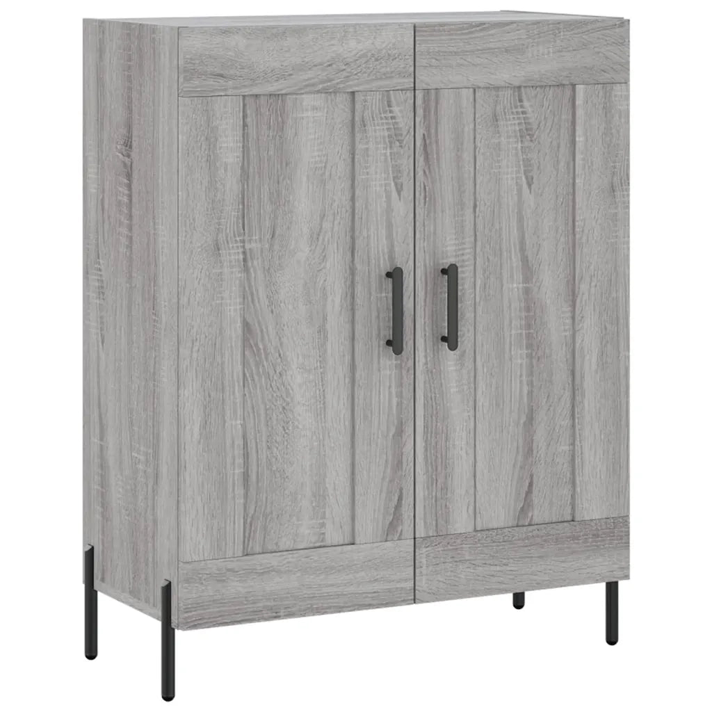 Credenza Grigio Sonoma 69,5x34x180 cm in Legno Multistrato 3195801
