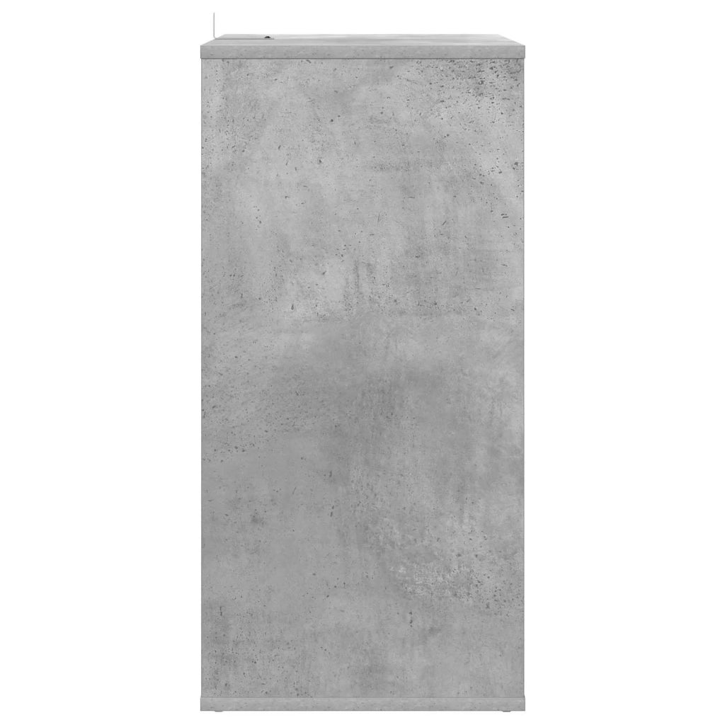 Mobile porta vinili Grigio Cemento 44,5 x 36,5 x 74,5 cm 8012869