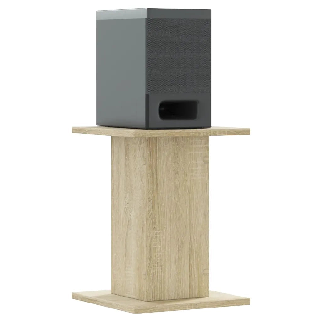Supporti Altoparlanti 2 pz Rovere 30x30x40 cm in Multistrato 852647