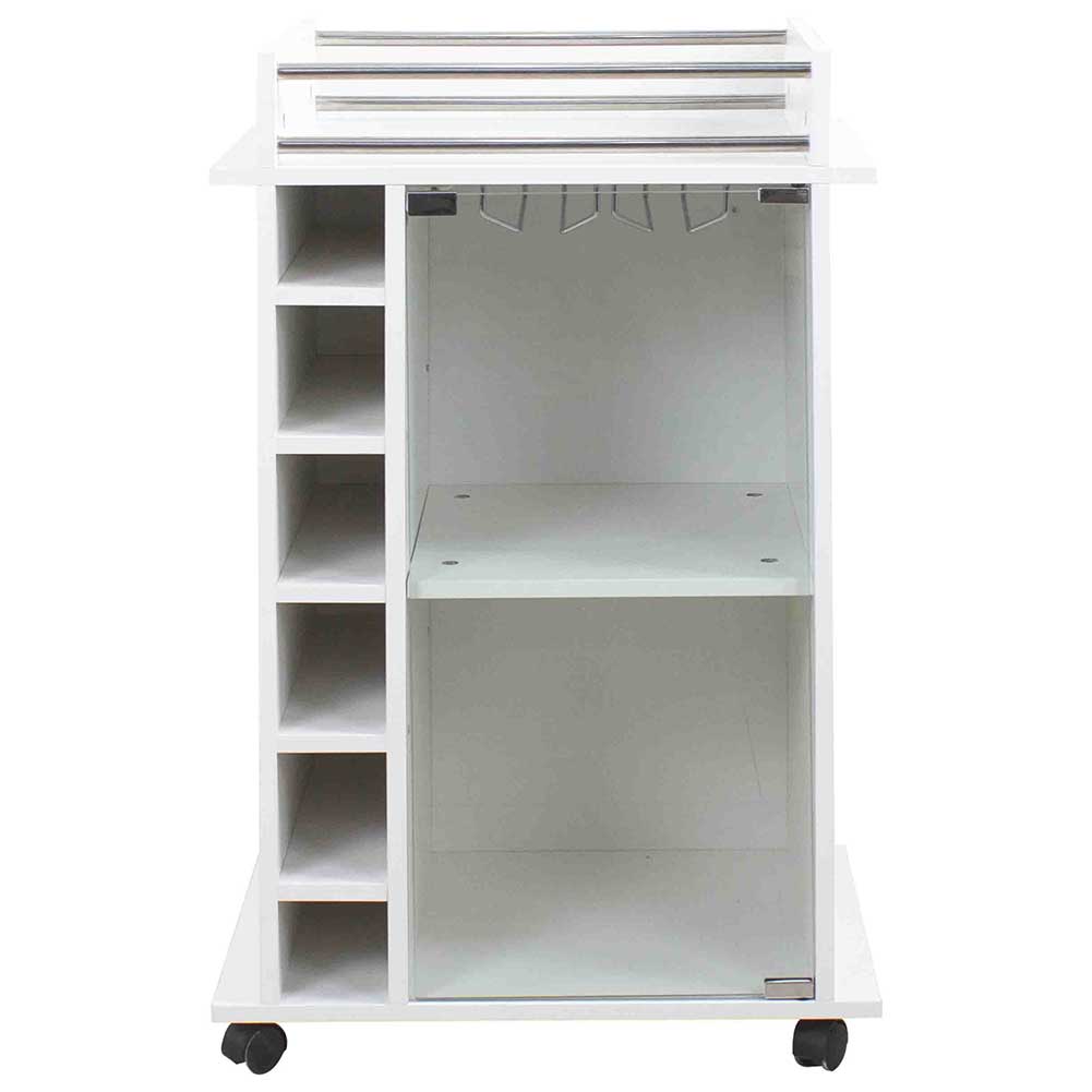 Mobile Bar Cantinetta Bottiglie Vino Legno Cantina 6 Posti Porta Calici Bianco