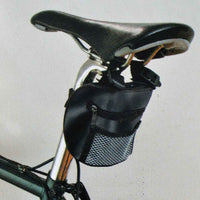 Borsa Da Sella Per Bicicletta Sacca Porta Oggetti 14x8x21cm Saddle Bag Nero
