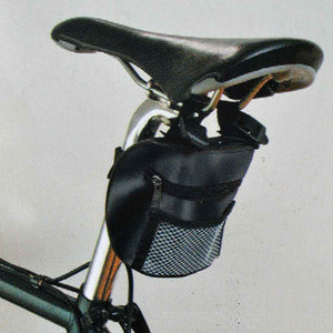 Borsa Da Sella Per Bicicletta Sacca Porta Oggetti 14x8x21cm Saddle Bag Nero