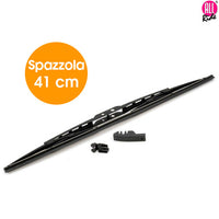 Spazzola Tergicristallo Standard Singola per Auto in Metallo e Gomma 41 cm