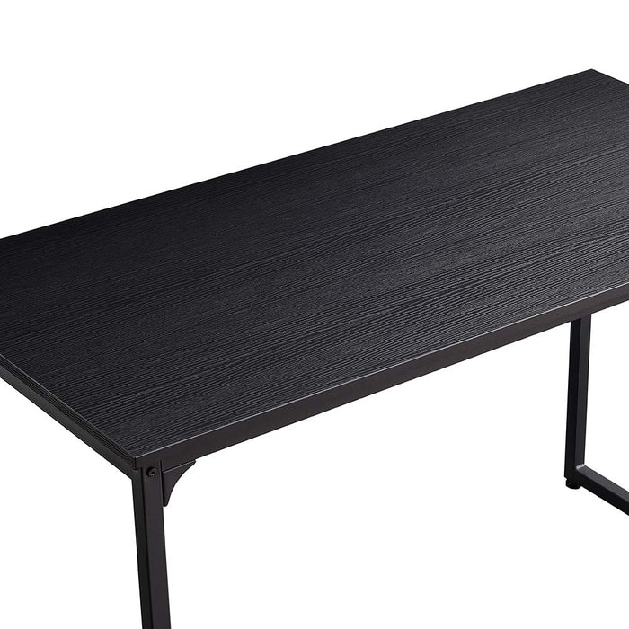 Scrivania Tavolo Porta PC Computer Legno Metallo Casa Ufficio 120x60x74 Nero