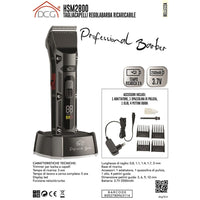 Rasoio Taglia Capelli Elettrico Ricaricabile Regola Barba 4 Pettini Da Viaggio