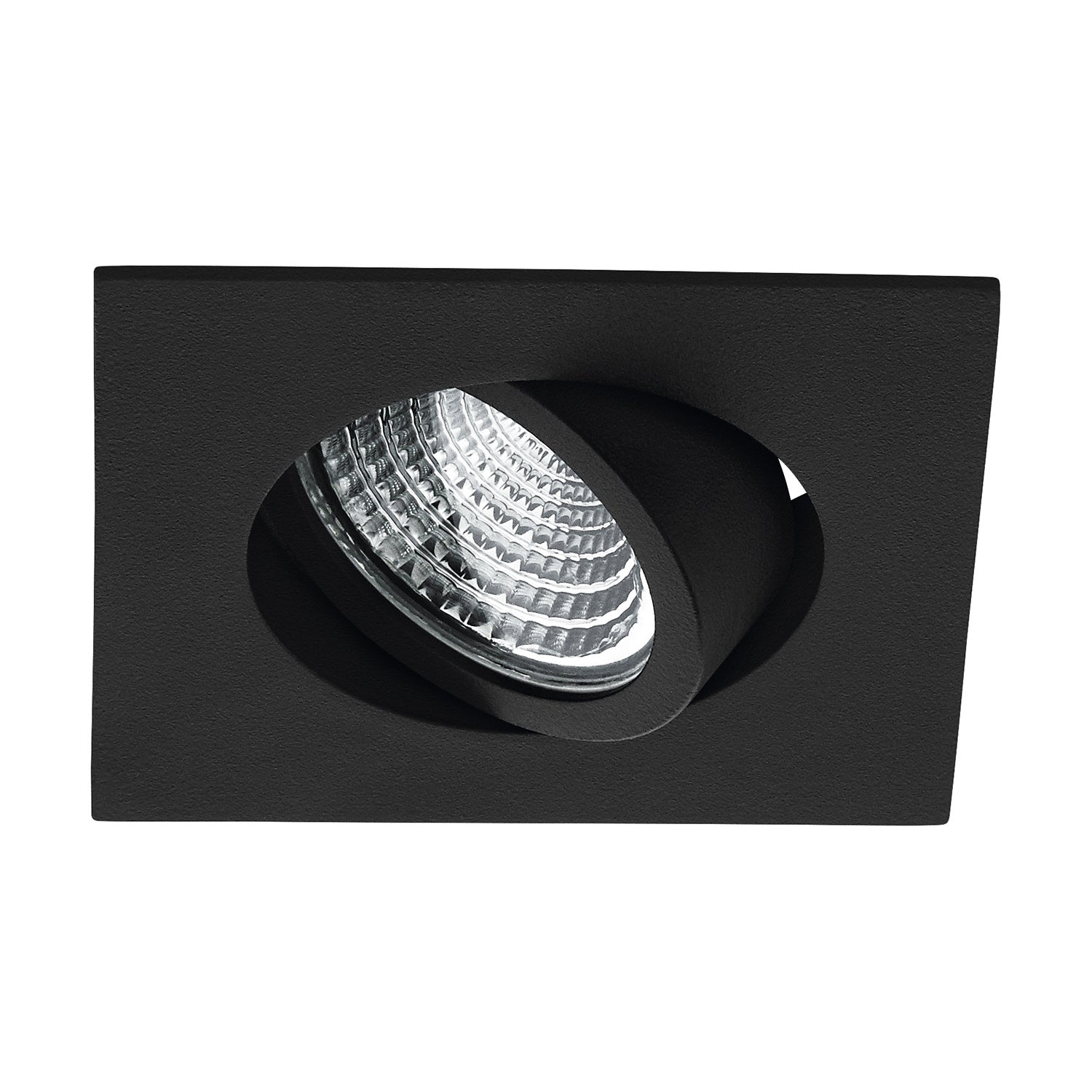 Faretto Ad Incasso Moderno Saliceto In Alluminio Nero Led Integrato 6W 4000K