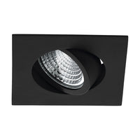 Faretto Ad Incasso Moderno Saliceto In Alluminio Nero Led Integrato 6W 4000K