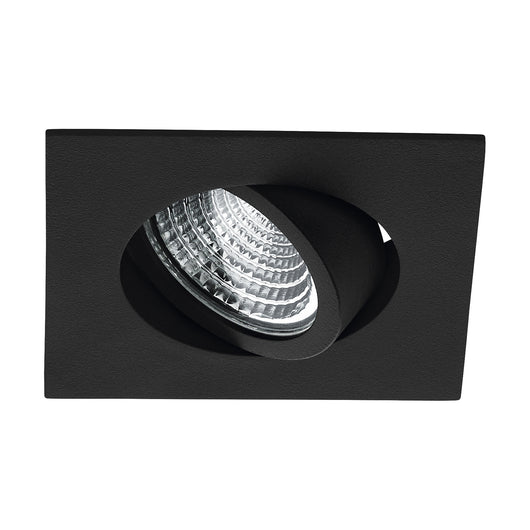 Faretto Ad Incasso Moderno Saliceto In Alluminio Nero Led Integrato 6W 4000K