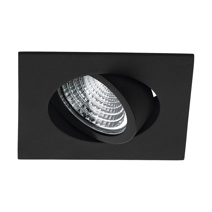 Faretto Ad Incasso Moderno Saliceto In Alluminio Nero Led Integrato 6W 4000K