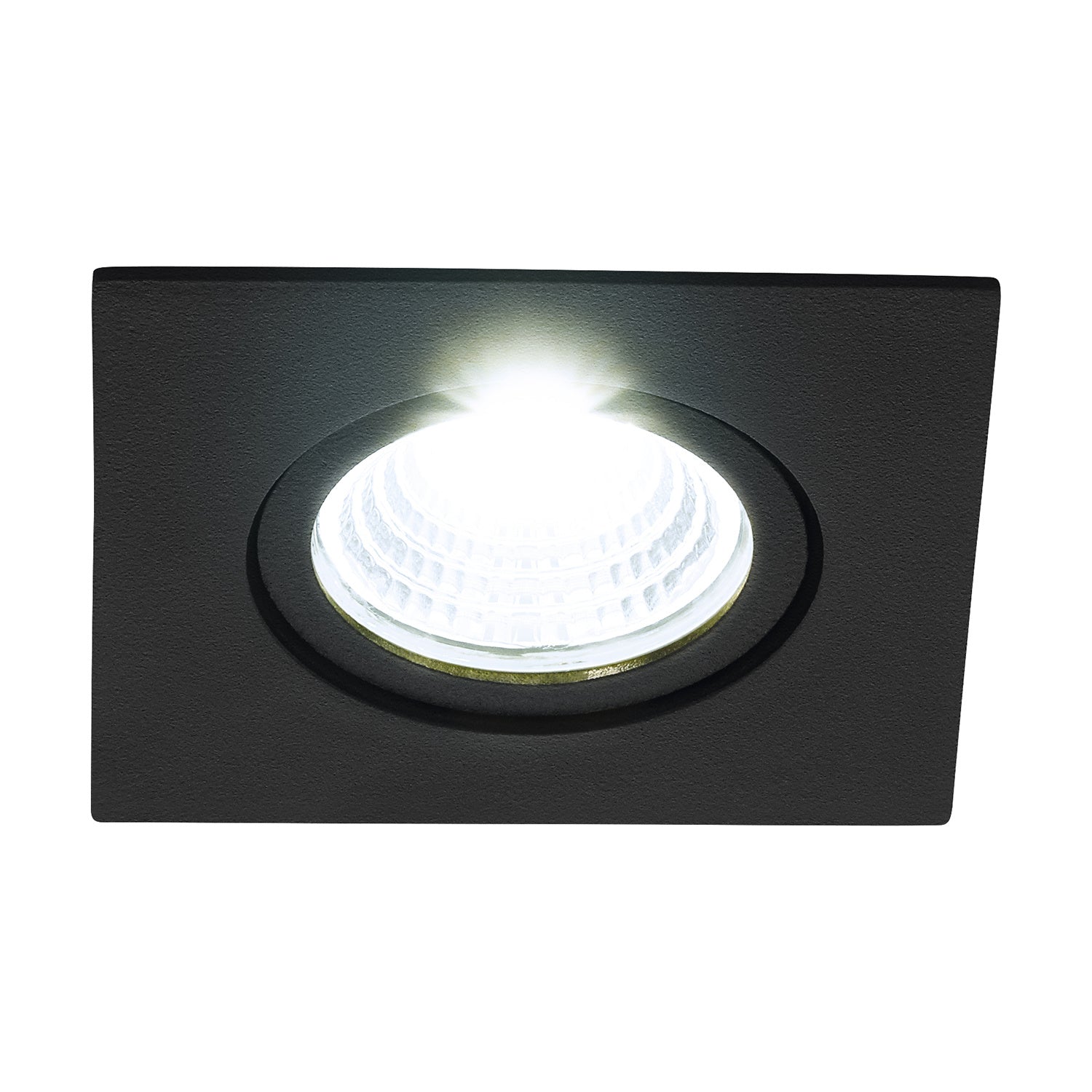 Faretto Ad Incasso Moderno Saliceto In Alluminio Nero Led Integrato 6W 4000K