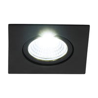 Faretto Ad Incasso Moderno Saliceto In Alluminio Nero Led Integrato 6W 4000K