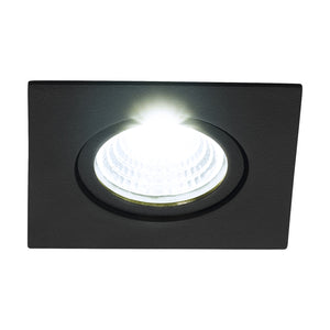 Faretto Ad Incasso Moderno Saliceto In Alluminio Nero Led Integrato 6W 4000K