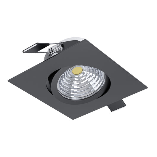 Faretto Ad Incasso Moderno Saliceto In Alluminio Nero Led Integrato 6W 4000K