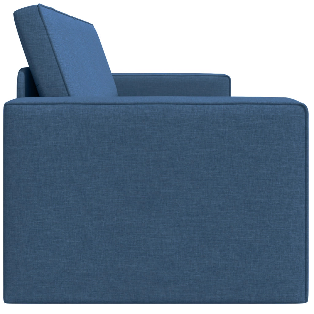 Divano Letto a Terra 2 in 1 Blu 245x150x60.5 cm Tessuto