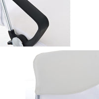 Sedia Scrivania Ergonomica Poltrona Ufficio traspirante Girevole Direzionale Bianco