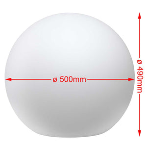 Lampada Sfera da Giardino 50cm Luce Illuminazione Esterno Attacco E27 Bianco