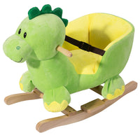 Dinosauro a Dondolo Cavalcabile Peluche Giocattolo Bambini con Effetti Sonori