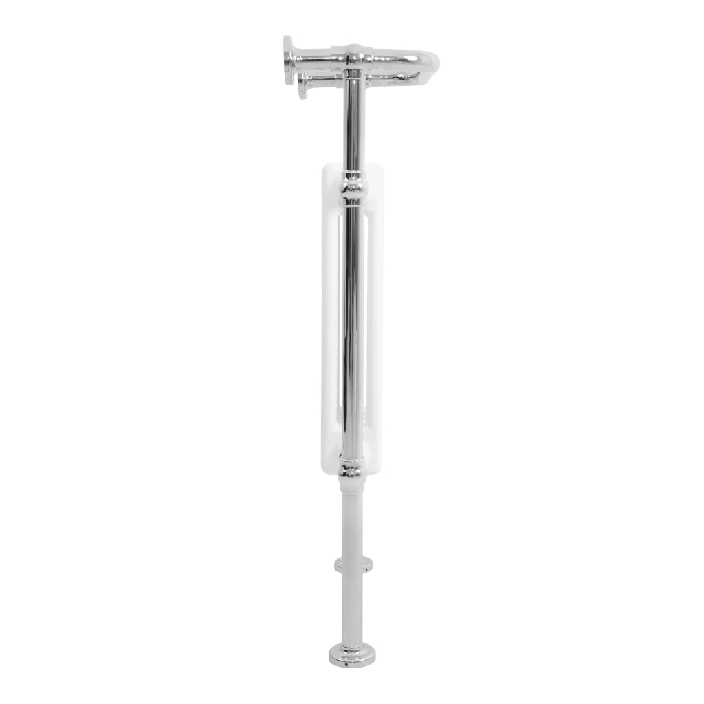 Radiatore Bagno Tradizionale 950x660mm Bianco Cromato Scaldasalviette