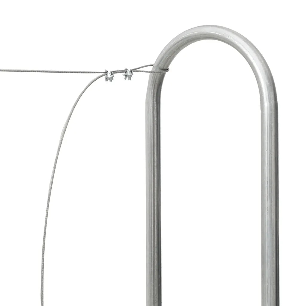 Rastrelliera per Legna 300x25x150 cm in Acciaio Zincato 4100707