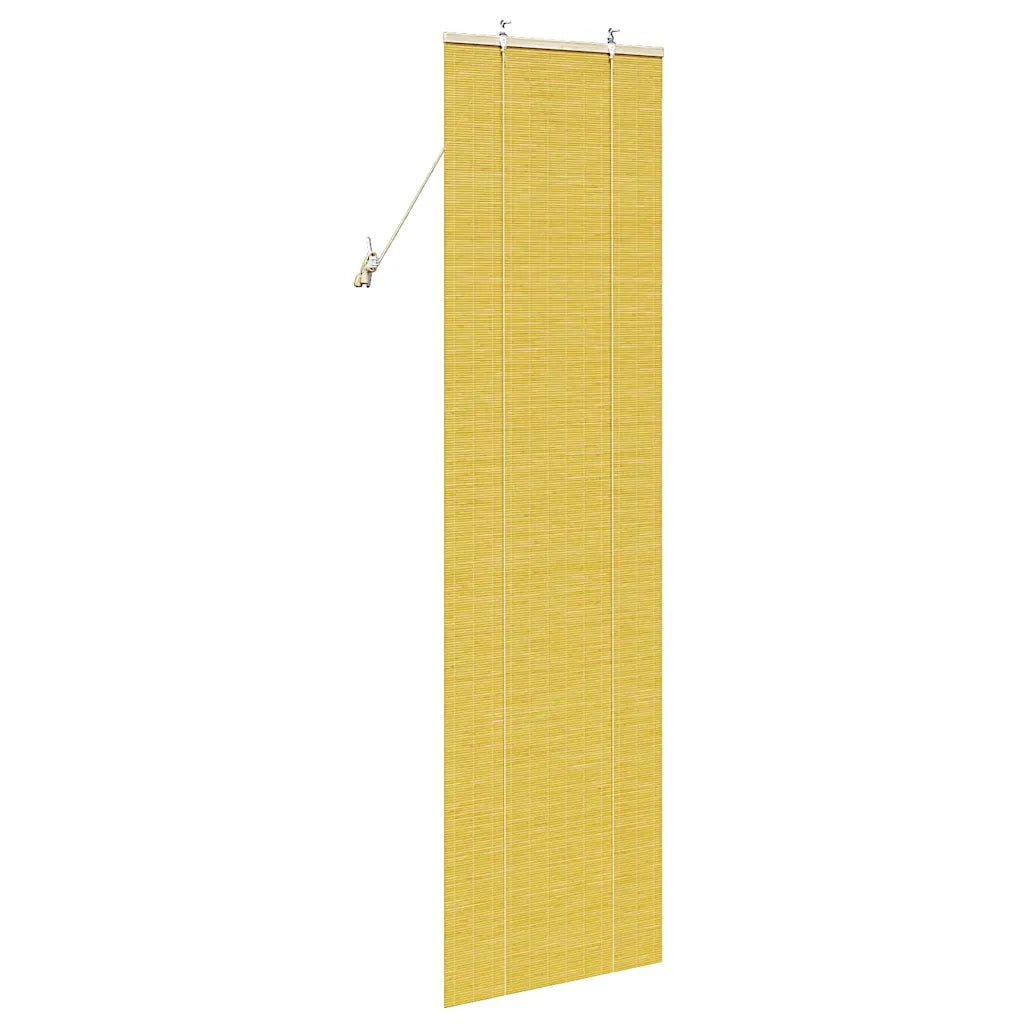 Tenda a rullo con tende-Tenda avvolgibile Giallo 60 x 220 cm Bamb¨´