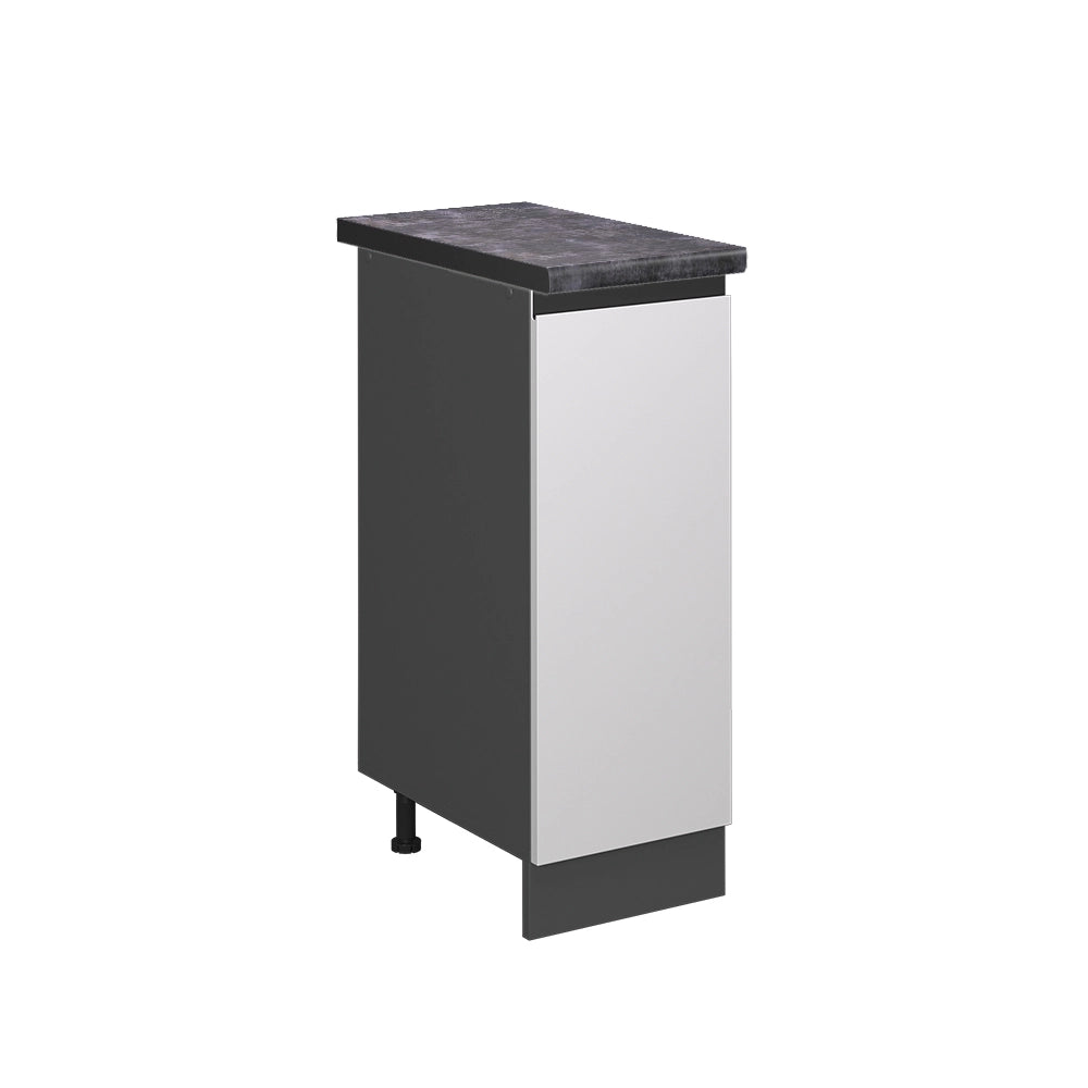 Armadio cucina dispensa alto R-Line Bianco/Antracite 30 cm J-Shape, PL Antracite Vicco