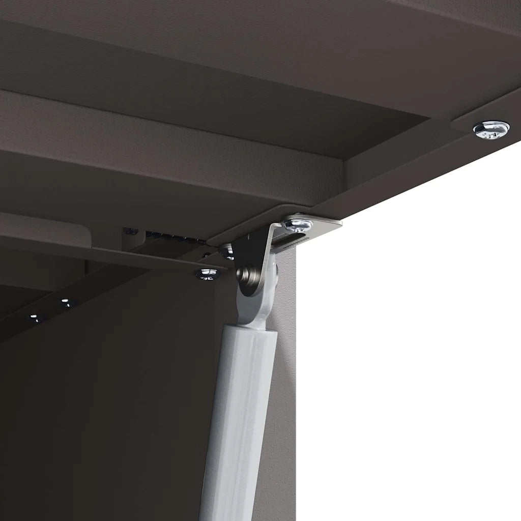 Armadio a muro per garage Nero 80 x 33 x 35 cm 883276
