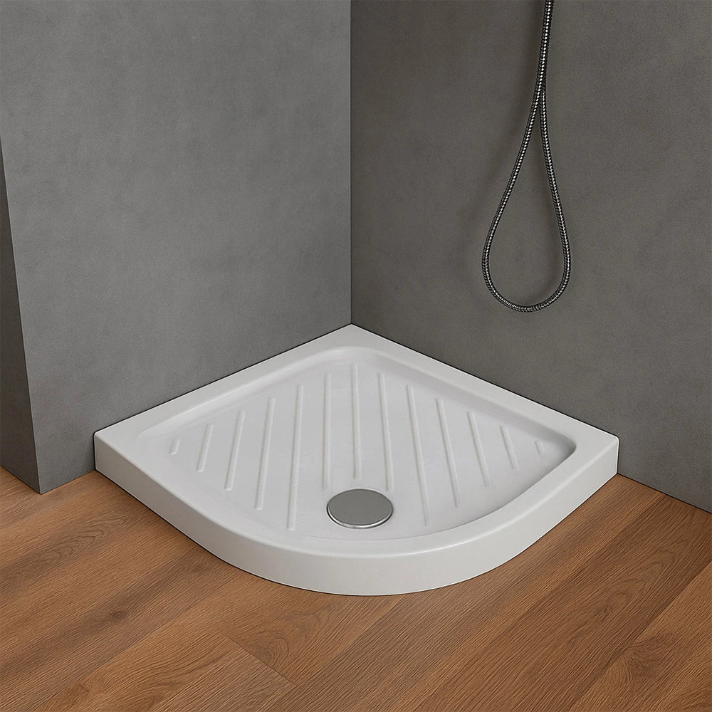 Piatto doccia 90x90 semicircolare in ceramica bianco Dolomite Gemma