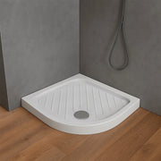 Piatto doccia 90x90 semicircolare in ceramica bianco Dolomite Gemma