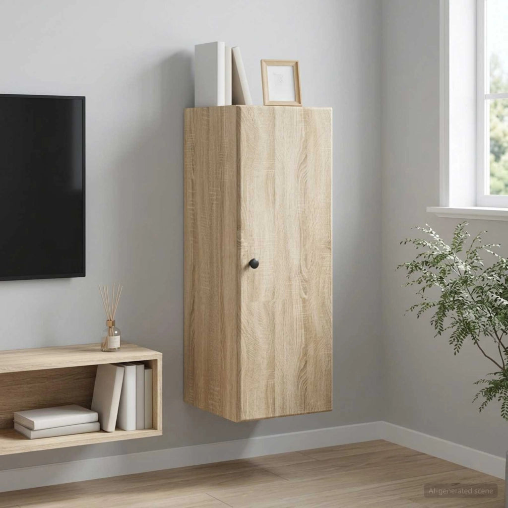 Mobiletto a muro 33 x 34,5 x 90 cm Legno ingegnerizzato 899097