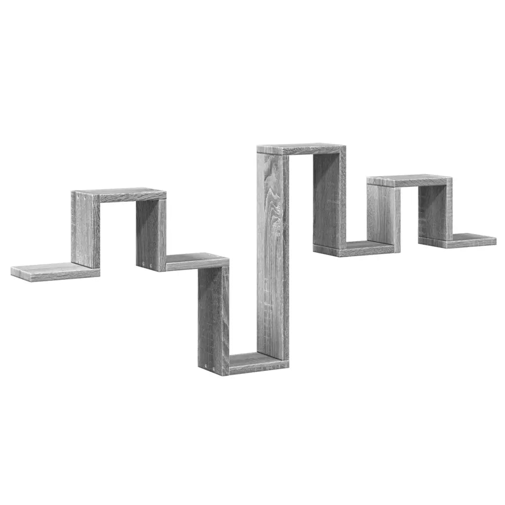 Mensola a Muro | Mensola a parete Grigio Sonoma 104,5x10x43 cm Legno Multistrato