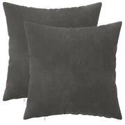 Cuscino con cuscino HEERLEN 2 pz Grigio Scuro Velluto 923509