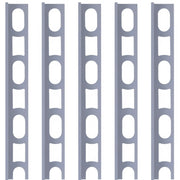 Profili in alluminio verniciato colore 127 grigio artico a l per finitura parete proangle *** pezzi 5 pz, confezione 1