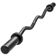 Bilanciere Olimpico ¨C Xylo ¨C Acciaio, Maniche 5 cm, Portata 100 kg, Nero