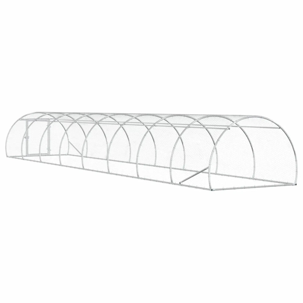 Pollaio Argento 800 x 150 x 100 cm Acciaio zincato 3434663
