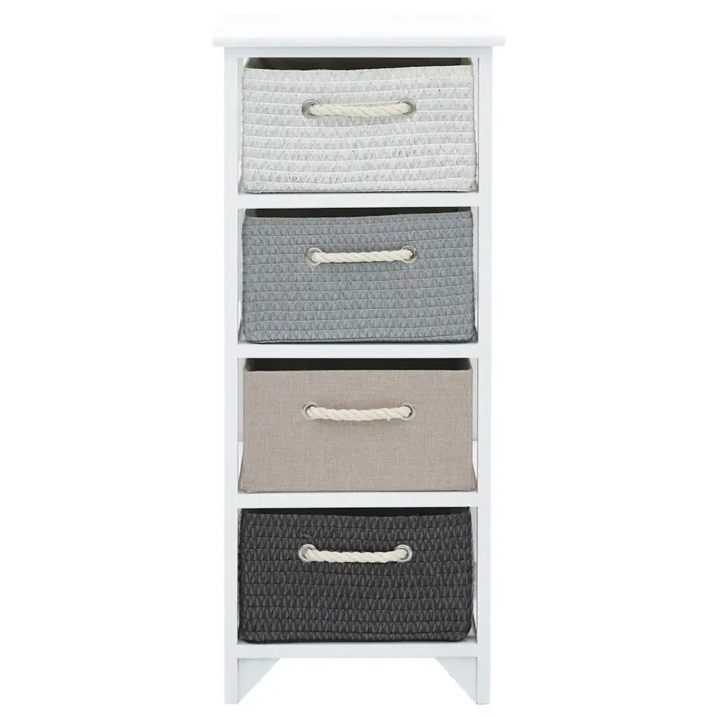 Armoire de rangement 4 tiroirs Bois