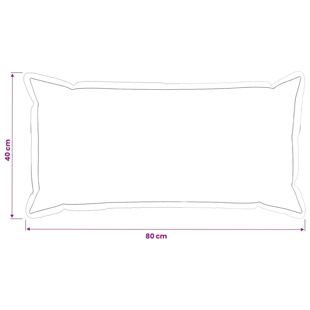 Federa 6 pz HOUTEN Marrone 40 x 80 cm Tessuto Chenille 918239